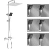Colonne De Douche Thermostatique|Sofetiy Max Colonne de Douche avec Robinetterie Thermostatique, Auralum MAX Ensemble de Douche avec pommeau + douchette