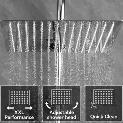 Colonne De Douche Thermostatique|Sofetiy Max Colonne de Douche avec Robinetterie Thermostatique, Auralum MAX Ensemble de Douche avec pommeau + douchette