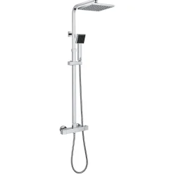Auralum Max Colonne de Douche avec Robinetterie Thermostatique, Ensemble de Douche avec pommeau + douchette