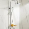 Colonne De Douche Sans Robinetterie| Colonne de douche avec étagère blanche