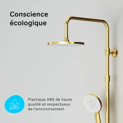 Colonne De Douche Thermostatique|Am.Pm Europe Colonne de douche baignoire thermostatique Système de douche avec mitigeur thermostatique, doré, F07XA499 X-Joy AM.PM