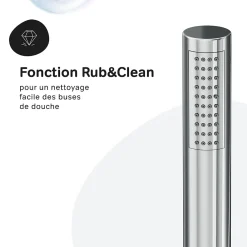 Colonne De Baignoire|Am.Pm Europe Colonne de douche baignoire sans robinet, Système de douche, Barre de douche Chromé, Spike F07PA000 AM PM