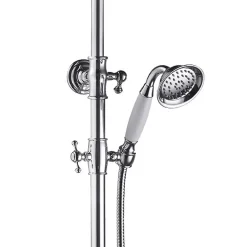 Essebagno Colonne de douche chromé rétro mitigeur mécanique Leeds 2