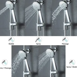 Colonne De Douche Sans Robinetterie|Bain-Bain Colonne de douche Chrome Avec Tablette KIRA -