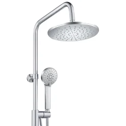Colonne De Douche Sans Robinetterie|Bain-Bain Colonne de douche Chrome Avec Tablette KIRA -