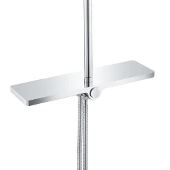 Colonne De Douche Sans Robinetterie|Bain-Bain Colonne de douche Chrome Avec Tablette KIRA -
