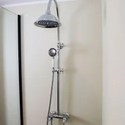 Colonne De Douche Mécanique|Essebagno Colonne de douche chromée avec mitigeur mécanique Leeds