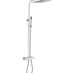 Essebagno Colonne de douche chromée avec mitigeur mécanique Kiara