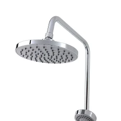 Pommeau De Douche, Flexible Et Barre De Douche|Kiamami Valentina Colonne De Douche Chromée Avec Pomme De Douche Fixe, Douchette À Main Extractible Et Inverseur.