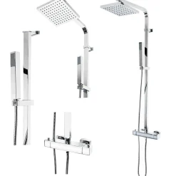 Autres Colonne de douche design carre Robinet Mitigeur thermostatique chrome