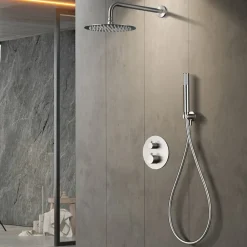Imex Colonne de Douche Encastrée Anti-Calcaire Niquel Brossé MONZA GPM039/NQ
