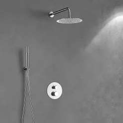 Imex Colonne de Douche Encastrée Thermostatique Anti-Calcaire Chrome MONZA GTD038