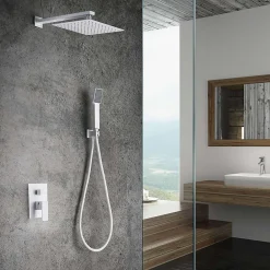Imex Colonne de Douche Encastrée Anti-Calcaire Blanc Mat DUBLIN GPE006/BL