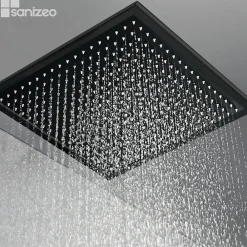 Colonne De Douche Encastrable|Imex Colonne de Douche Encastrée Anti-Calcaire Noir Mat VOLGA GET015/NG