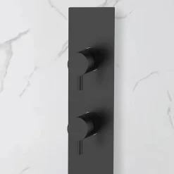 Bellegno Colonne de douche encastrée thermostatique PURA noir mat