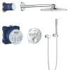 Colonne De Douche Encastrable|Grohe Colonne de douche encastrée thermostatique Grotherm SmartControl Douchette Euphoria Stick chromé