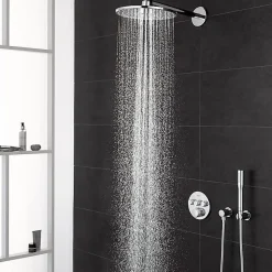 Colonne De Douche Encastrable|Grohe Colonne de douche encastrée thermostatique Grotherm SmartControl Douchette Euphoria Stick chromé