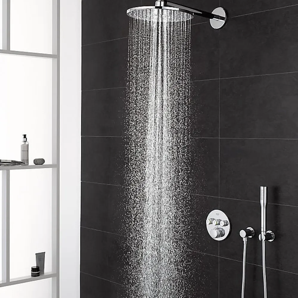 Colonne De Douche Encastrable|Grohe Colonne de douche encastrée thermostatique Grotherm SmartControl Douchette Euphoria Stick chromé