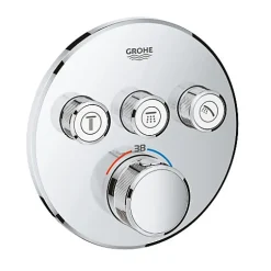 Colonne De Douche Encastrable|Grohe Colonne de douche encastrée thermostatique Grotherm SmartControl Douchette Euphoria Stick chromé