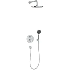 Jacob Delafon Colonne de douche encastrée thermostatique Modulo rond