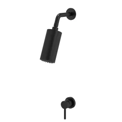 Colonne De Douche Encastrable|Bellegno Colonne de douche encastrée thermostatique MINIMALISTA noir mat