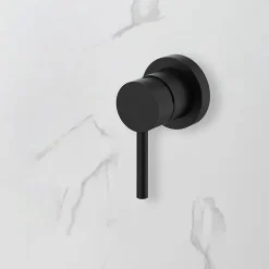 Colonne De Douche Encastrable|Bellegno Colonne de douche encastrée thermostatique MINIMALISTA noir mat