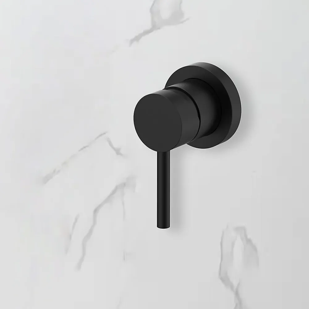 Colonne De Douche Encastrable|Bellegno Colonne de douche encastrée thermostatique MINIMALISTA noir mat