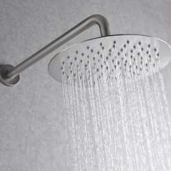 Colonne De Douche Encastrable|Imex Colonne de Douche Encastrée Anti-Calcaire Nickel Brossé LINE GPD038/NQ