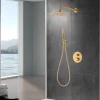 Imex Colonne de Douche Encastrée Thermostatique Anti-Calcaire Or Brossé NAPOLES GTN047/OC