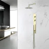 Colonne De Douche Encastrable|Bellegno Colonne de douche encastrée thermostatique PURA or brossé