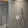 Imex Colonne de Douche Encastrée Thermostatique Anti-Calcaire en Niquel Brossé MONZA GTM039/NQ