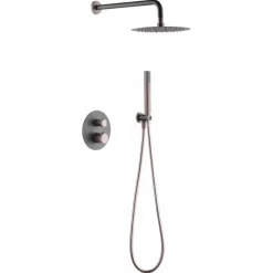 Colonne De Douche Encastrable|Imex Colonne de Douche Encastrée Thermostatique Anti-Calcaire Gris et Champagne MONZA GTD038/GC