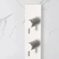 Bellegno Colonne de douche encastrée thermostatique PURA acier brossé
