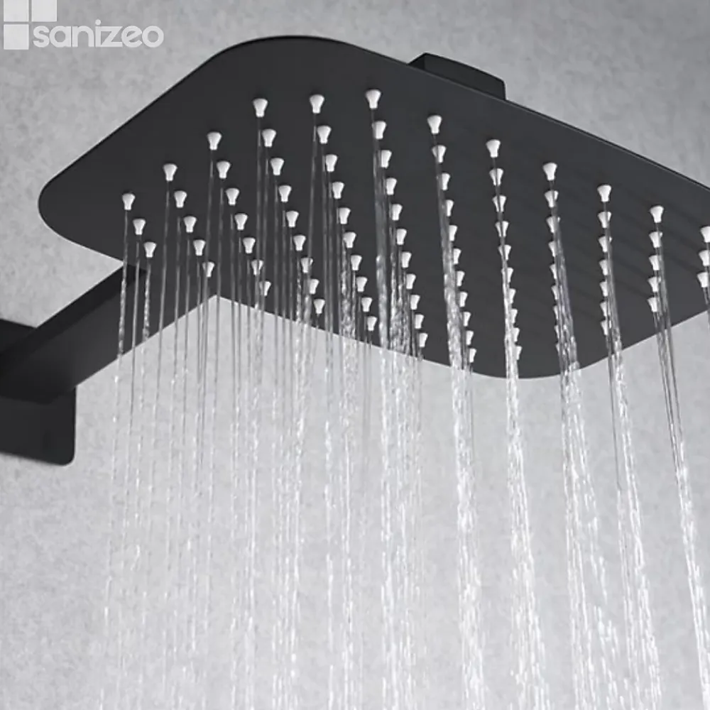 Imex Colonne de Douche Encastrée Anti-Calcaire Noir Mat HIDRA GPH035/NG