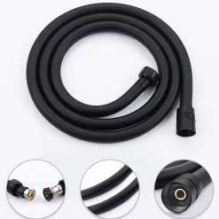 Homelody Colonne de Douche Encastrée Noir Système de Douche Thermostat en Laiton avec Tête de Douche Carrée 30x30CM