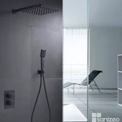 Imex Colonne de Douche Encastrée Anti-Calcaire Noir Mat CIES GPC009/NG