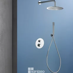 Colonne De Douche Encastrable|Imex Colonne de Douche Encastrée Thermostatique Anti-Calcaire Chrome GENOVA GTG053