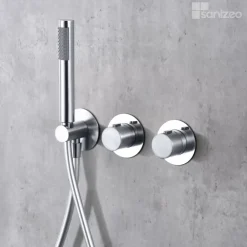 Imex Colonne de Douche Encastrée Thermostatique Anti-Calcaire Chrome ASSEN GTA052