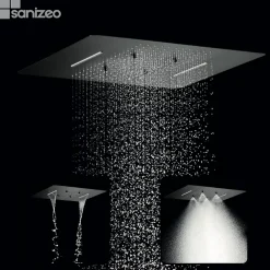 Imex Colonne de Douche Encastrée Anti-Calcaire Noir Mat SUMATRA GTS019-P/NG