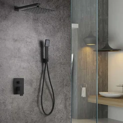 Imex Colonne de Douche Encastrée Anti-Calcaire Noir Mat DUBLIN GPE006/NG