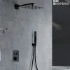 Colonne De Douche Encastrable|Imex Colonne de Douche Encastrée Thermostatique Anti-Calcaire Noir Mat MADEIRA GTM021/NG