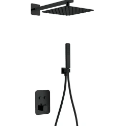Colonne De Douche Encastrable|Imex Colonne de Douche Encastrée Thermostatique Anti-Calcaire Noir Mat MADEIRA GTM021/NG