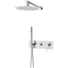 Essebagno Colonne de douche encastrée mécanique chrome Envol