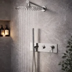 Essebagno Colonne de douche encastrée mécanique chrome Envol