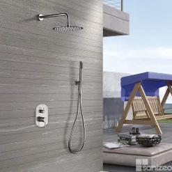 Colonne De Douche Encastrable|Imex Colonne de Douche Encastrée Anti-Calcaire Acier Inoxydable Intérieur / Extérieur MOSCU GTK034