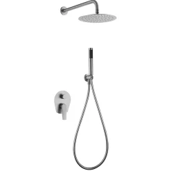 Imex Colonne de Douche Encastrée Anti-Calcaire Acier Inoxydable DELOS GPD055/AC