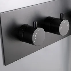 Bellegno Colonne de douche encastrée thermostatique CORPOSA noir mat