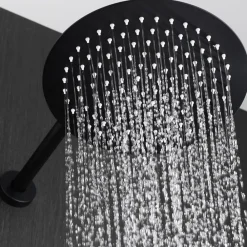Colonne De Douche Encastrable|Imex Colonne de Douche Encastrée Anti-Calcaire Noir Mat LINE GPD038/NG