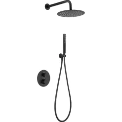 Imex Colonne de Douche Encastrée Thermostatique Anti-Calcaire Noir Mat NAPOLES GTN047/NG