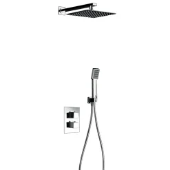 Colonne De Douche Encastrable|Imex Colonne de Douche Encastrée Anti-Calcaire Chrome HIDRA GPH035